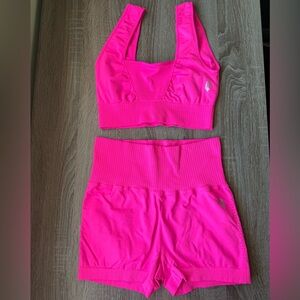 FP Movement Hot Pink Good Karma Run Set